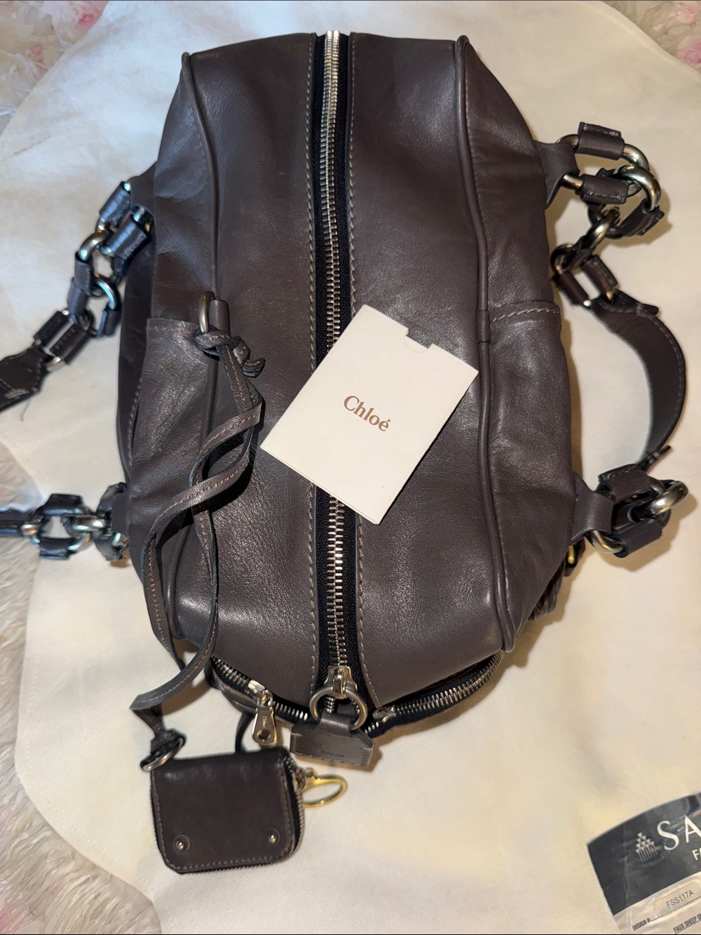 Vintage Chloé Leather Shoulder Bag - Picture 5 of 15